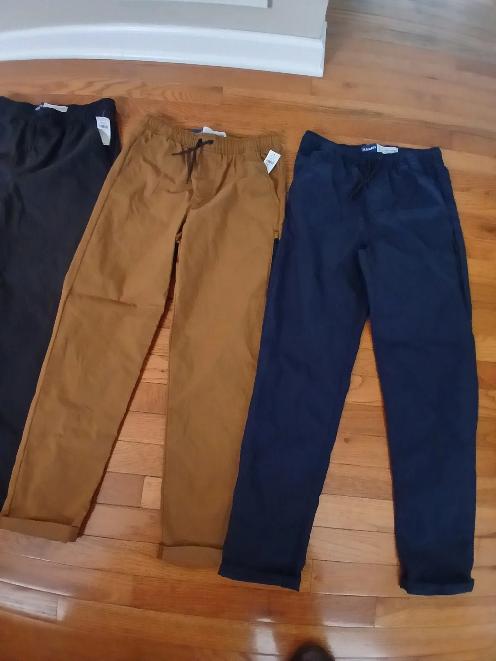 Old Navy Kids Chinos Trio in Navy, Brown & Black